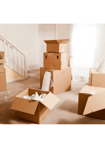 packed boxes